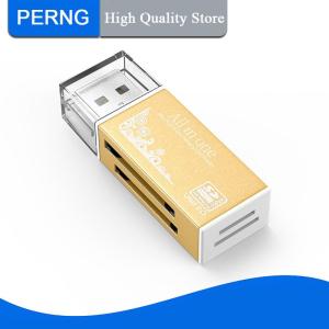 [PERNG] Tehe 4 Ports Card Reader Multi Functional USB2.0 Micro SD TF MS MD Card Reader Adapter For Laptop Desktop PC Accessories Card Reader