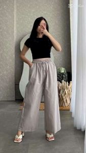 Kulot Linen/Rammi KOREA PANTS pinggang karet
