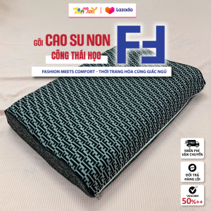 Gối Cao Su Non Công Thái Học Zenmay FF 40x60cm – Êm Ái Giảm Đau Cổ Vai Gáy Họa Tiết Thời Trang Sang Trọng Thoáng Khí Cao Cấp