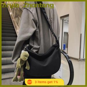 Aryio Canvas Crossbody Túi công suất lớn hip-hop phong cách đường phố cho cả nam giới và phụ nữ