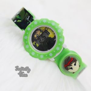 Infinitytime Jam Tangan Digital LED Anak Digital Rubber LED Anak Lucu Karakter Kartun Dengan Lampu