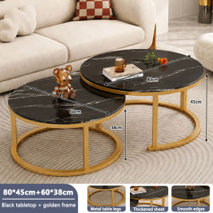 Coffee table tea table round combination table Side table Meja kopi meja teh meja gabungan bulat Meja sisi 茶几 边几
