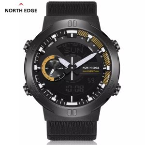 【tulen+waranti setahun】NORTH EDGE HORNET Jam tangan lelaki 2022 smart watch Speedometer Automatic Illumination 50m Waterproof World Time Metal Button Suitable for Outdoor Sports Triathlon