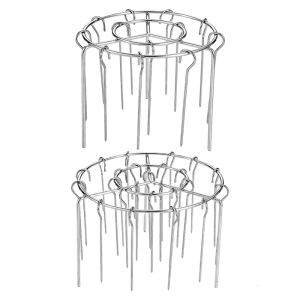 Efficient Stainless Steel Detachable Vertical Barbecue Skewer Bracket BBQ Baking Needle Air Fryers Grill Rack