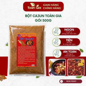 Bột cajun gói 500g dùng ướp hải sản gà cá tạo màu đẹp đậm đà chuẩn vị nhà hàng