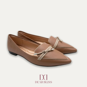 DEAR BLISS Alia Tan Knotted Loafers