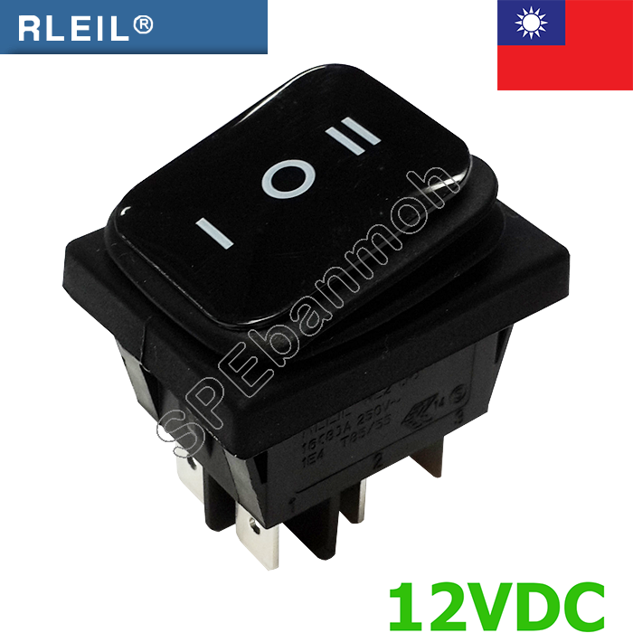 [ 1 ชิ้น ] RL2P-23 ดำ Black RLEIL Rocker Switch Switch RL2P RL2P-21 ...
