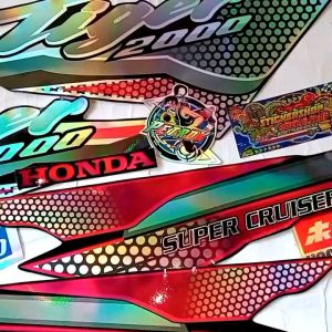 Striping Variasi Hologram Tiger Lama Honda Tiger 2000 Tilam Supercruiser