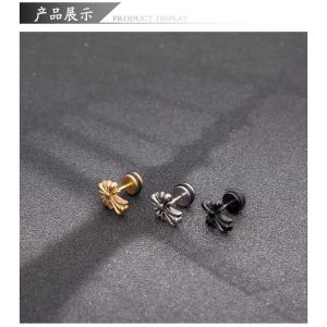 D8 cross earrings trend retro earrings punk style titanium steel mens earrings欧美个性十字架耳钉潮流复古款耳饰朋克风钛钢男