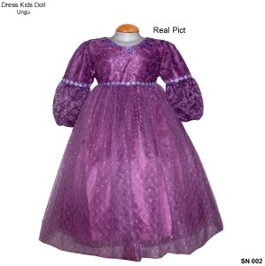 Jfrendfashion- Dress Anak Kids Doll Terbaru Bahan Brukat / Baju Gamis Muslim Anak Perempuan 4-7 Tahun