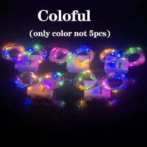 Battery Included (1/2/5M) 3Modes LED Fairy Light String Fairy Light Lampu Hiasan Decorative Light 3种模式切换钢线灯串