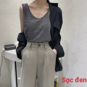 Áo thun ba lỗ nữ chất xược cotton thời trang