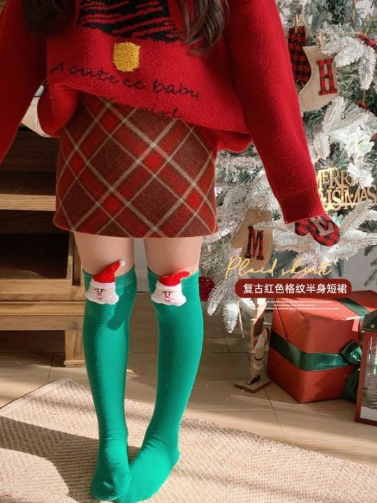 Red Plaid Short Skirt for Kids Girl Autumn Winter Fashion Christmas New  Year High Waisted Skirt Lazada PH