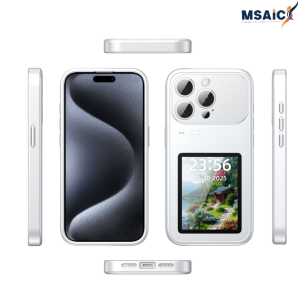 New Premium Soft Touch 3.5-Inch Color Screen Multifunctional Phone Case for iPhone 16 Pro / 17 Pro / 17 Pro Max TF33PRO