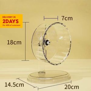 【Local Shipping】Small Pet Animal Hamsters 18cm Transparent Silent Running Wheel