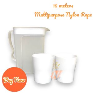 1.5 Liter Durable Water Pitcher Food Grade Water Pitcher with 2 Cups pur water pitcher White Pitcher