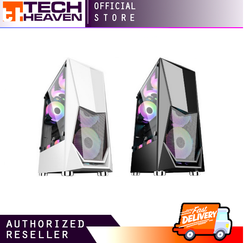 1STPLAYER DK-3 MID-TOWER GAMING CASE TEMPERED GLASS ATX (BLACK/WHITE ...