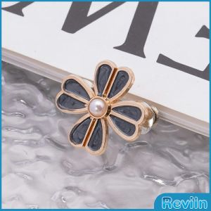 R.E. ตะขอปรับเอวกางเกง แบบหัวเข็มน ขนาดเล็ก ดอกไม้ที่ออกแบบมาได้ลงตัว 1 ชิ้น Waist buckle