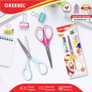 GREEBEL Gunting Mini Gunting Anak (GUNTING SC-21) / Gunting Kertas / Gunting Sekolah / Gunting Pastel Lucu
