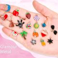 400Pcs Charms for Jewelry Making, Assorted Enamel Bracelet Bangle Charms, Mixed Bulk Metal Necklace Earring Charm for Jewelry Making. 