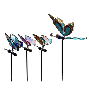 Butterflies Garden Stakes Yard Planter Colorful Butterflies Garden Ornaments Decorations for Garden Party Decoration