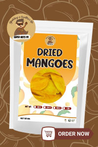 SuperNuts PH Premium Dried Mangoes | Naturally Sweet Philippine Dried Mango Snack | Soft & Chewy Healthy Dried Fruit | 100g