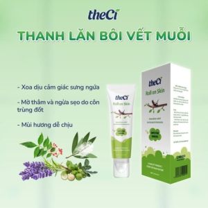 Thanh Lăn Giảm Ngứa Muỗi Đốt Cho Bé theCi Roll On Skin - Dịu Da Nhanh Ngừa Thâm Sẹo An Toàn
