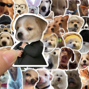50Pcs Dog Animal Sticker for Notebook Journal Water Bottle Laptop Skateboard Scrapbook Children Motivational Sticker