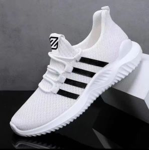 Mens Shoes 2023 New Summer Mesh Breathable Mens Sneaker Running Leisure All-Match Pure Black Daddy Tide Shoes ☺1130