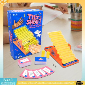 Rocking Seesaw Tilt N Shout Board Games Family Games Montessori Puzzle Toy for Kids and Adults Party