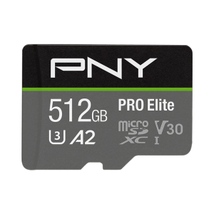 PNY 512GB PRO Elite Class 10 U3 V30 microSDXC Flash Memory Card