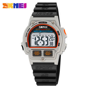 Jam Tangan Pria Digital SKMEI 2263 Light Grey Water Resistant 30M