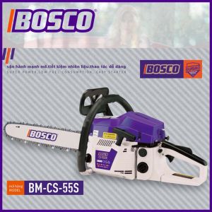 MÁY CƯA XÍCH IBOSCO BM-CS-55S - CHẠY XĂNG 2 THÌ DÀNH CHO GIA ĐÌNH