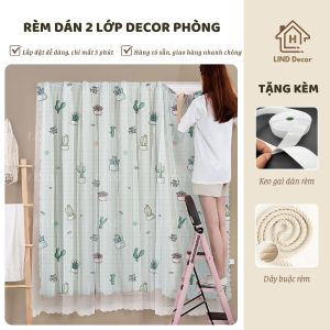 Rèm cửa sổ dán tường hai lớp rèm dán chống nắng trang trí cửa sổ cửa chính đa dạng mẫu mã đẹp