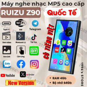 NEW VERSION Ruizu Z90 Ruizu H12 Máy Nghe Nhạc Android MP3/MP4/MP5 - Có Tiếng Việt- CÓ WiFi/Bluetooth