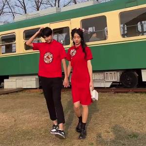Students Clothing during the Republic of China Business Attire Couple Tang Suit Chinese Style Womens Clothing Improved Cheongsam Hanfu Red Top Chinese Suit