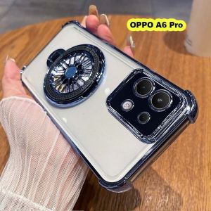 เคส OPPO A6 Pro 5G A6Pro OPPOA6Pro 2025 6 Pro เคสพร้อมดีไซน์ใหม่หรูใสกันกระแทกแบบตัวยึดแท่นแม่เหล็ก