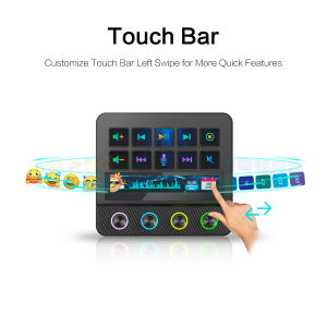 MiraBox N4 Pro Stream Deck Controller Elgato Alternative 10 Programmable LCD Keys with 500+ Plugins for Streaming/Editing