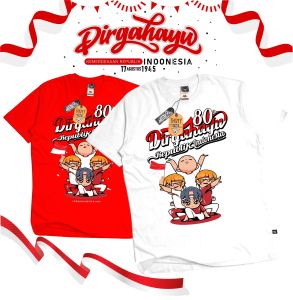 KAOS ANAK JUNIOR LENGAN PENDEK UNTUK USIA 8-16 TAHUN MEMPERINGATI 17 AGUSTUS 2025