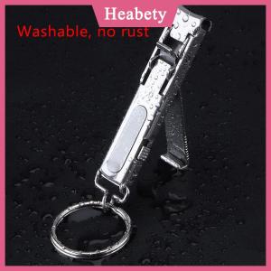 Heabety  Siêu mỏng Nail Clipper thép không gỉ có thể gập lại Nail Cutter với Nail tập tin