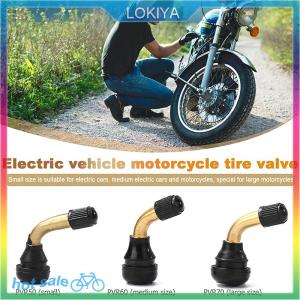LOKIYA 1pcs Tubeless Tyre Valve Stems For Electric Scooter Bike Degree Air Tyre Valve Stem For Motorcycle Dirt Bikes