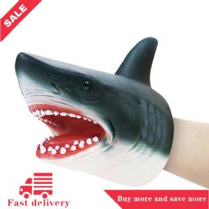 [COD] Shark Arm Glove Hand Puppet Toy Soft Rubber Shark Glove Interactive Toy