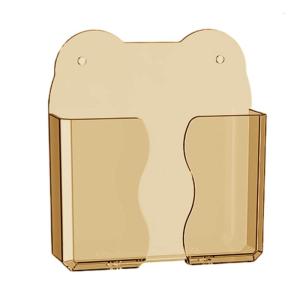 Wall Mounted Phone Holders Clear Design for Bedroom and Office Organizing Use with Easy Installation and Charging Access