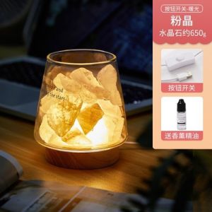 Himalayan Salt Lamp Aromatherapy Mineral Crystal Salt Night Light Bedroom Table Lamp Girls Bedside Atmosphere Lamp