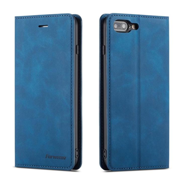 For iPhone Plus iPhone Plus Flip Wallet Case Retro Magnetic