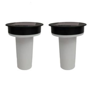 2Pcs Outdoor LED Garden Light Solar Light Replacement Top with Flickering Flame for Patio Outdoor Yard Lawn