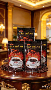 CÀ PHÊ XAY NGUYÊN CHẤT TẤN THÀNH ROBUSTA-ARABICA 4 GÓI 2000 G - PHA PHIN - PHA MÁY