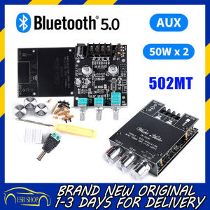 Mini Amplifier ZK-502MT TPA3116D2 Bluetooth 5.0 Subwoofer Amplifier Board Professional Audio Amplifier Module 2.0 Channel High Power Audio Stereo With 2 Channel for Passive Speakers Dual Channel 2x50W 12V-24V [Receive within 1-3 days]