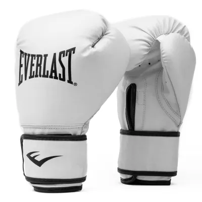 Everlast Unisex Adults Core2 Boxing Glove (White) - Sports Direct