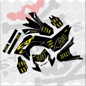 Decal/Stiker crf150L-klx bf-WR155/Gordon/ DTracker full body(Bisa ganti warna+nama+no)
